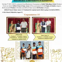 CISCE Zonal Badminton Tournament Winners