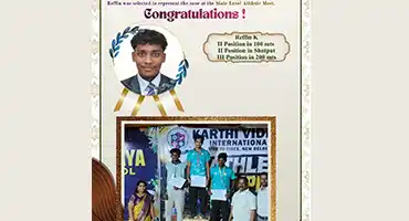 Atheletic Zonal Meet - State Level -Second Place